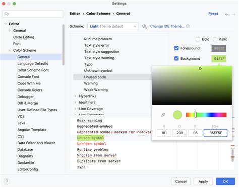 Colors And Fonts Intellij Idea Documentation