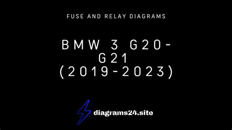 BMW 3 G20 G21 2019 2023 Fuse And Relay Diagrams YouTube