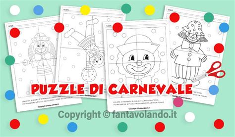 Carnevale Lavoretti Schede Didattiche Disegni Decorazioni Festoni