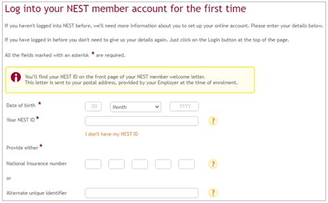 How To Log In For The First Time Nest Pensions