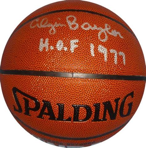 Elgin Baylor autographed Basketball