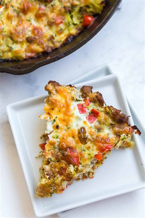 Zucchini Breakfast Casserole With Sausage And Egg My Crazy Good Life