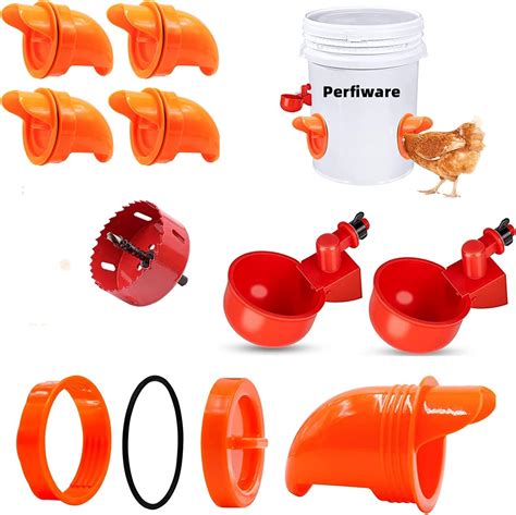 Amazon.com : Noaln Chicken Feeder and Waterer Set, Chicken Waterer, Rainproof Poultry Chicken ...