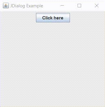 Jdialog Java Swing Example Stackhowto