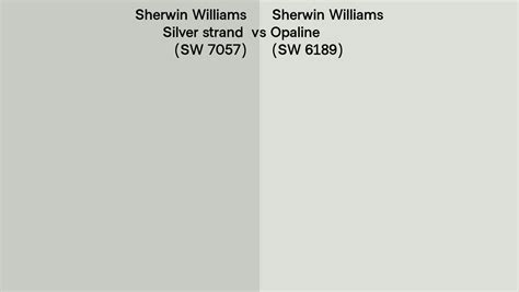 Sherwin Williams Silver Strand Vs Opaline Side By Side Comparison