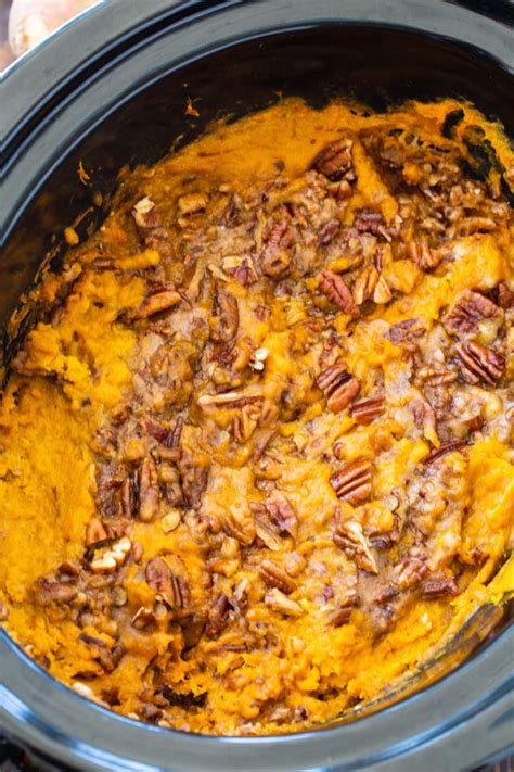 Crock Pot Sweet Potato Casserole Spicy Southern Kitchen