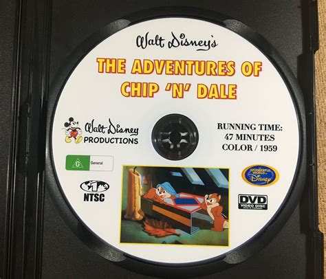 Walt Disneys The Adventures Of Chip N Dale Dvd 1959 Donald Duck On