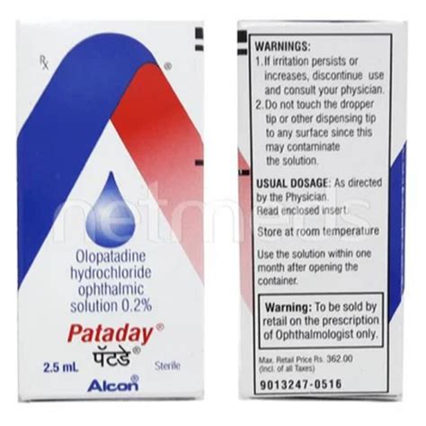 Pataday Olopatadine Hydrochloride Ophthalmic Solution At Rs 375 Piece