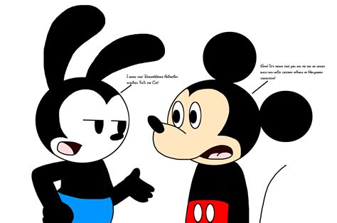 Oswald And Mickey Talking About Dreamworks By Ultra Shounen Kai Z On Deviantart