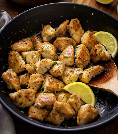 Lemon Garlic Chicken Bites Good Real Food