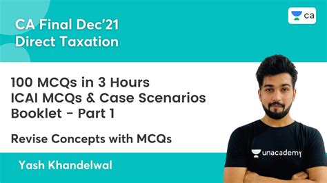 Mcqs In Hours Icai Mcqs Case Scenarios Booklet Part