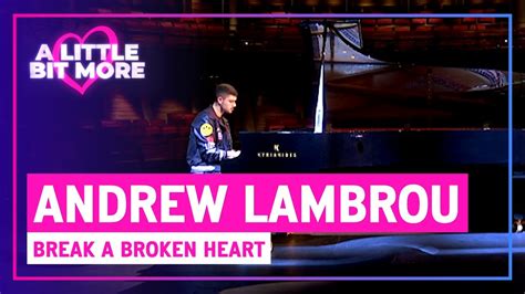 Andrew Lambrou Break A Broken Heart Acoustic At The National Theatre