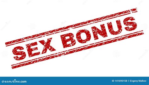 Scratched Textured Sex Bonus Stamp Seal Stock Vector Illustration Of