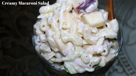 Creamy Macaroni Fruit Salad Very Quick And Easy Macaroni Salad Fatima S Kitchen Youtube