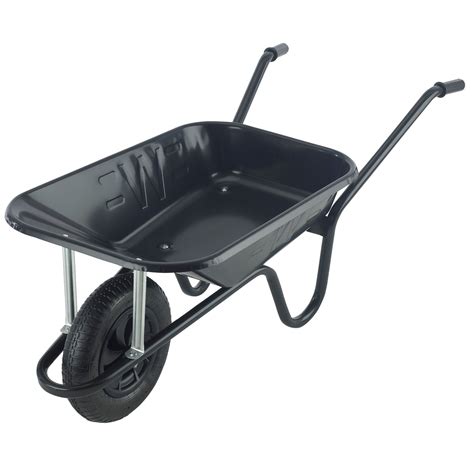 Walsall Contractor Builders Black 85l Wheelbarrow Departments Diy