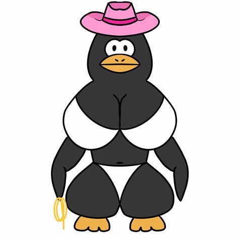 Playful Club Penguin Character