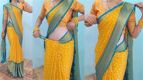 Chiffon Saree Draping Tricks And Tips For Daily Wear Saree Summer