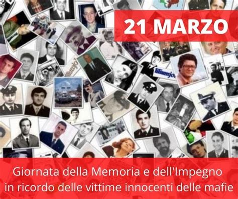 Giornata Della Memoria E Dellimpegno In Ricordo Delle Vittime