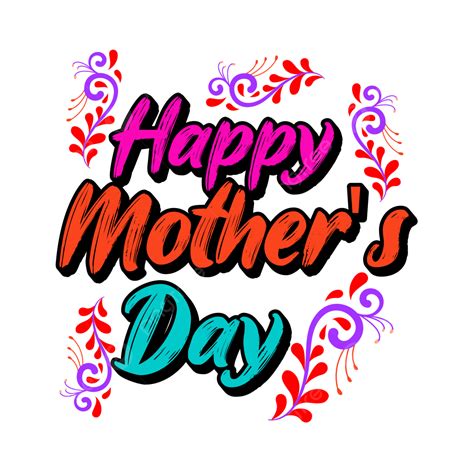 Happy Mothers Day Clipart Vector Happy Mother S Day Card With