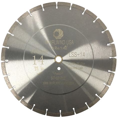 Whirlwind Usa In Teeth Segmented Diamond Blade For Dry Or Wet