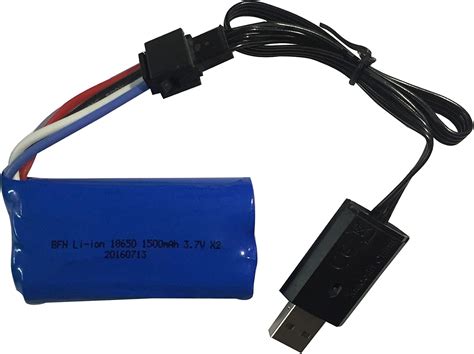 Amazon Pcs Mah Lipo Battery And Pcs Smart Usb Charger