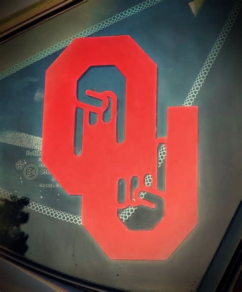 Oklahoma Sooners Horns Down Permanent Vinyl Decal - Etsy