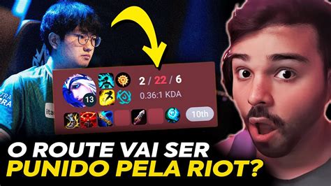 Route Foi Banido Por Intar Uma Soloq A Riot Vai Dar Alguma Puni O