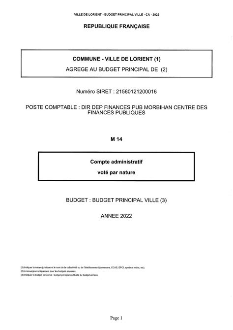 Calaméo Compte administratif 2022