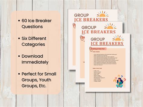 60 Ice Breaker Questions Youth and Young Adult Small Groups Creative ...