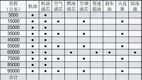 大众途岳保养周期表 有驾