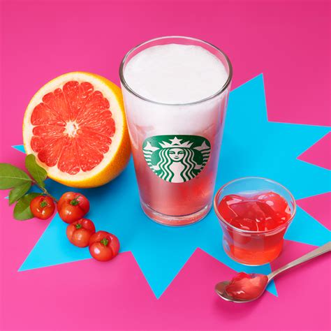 Starbucks Japan Releases A Frappuccino And A Pink Fruits Cheer Up To