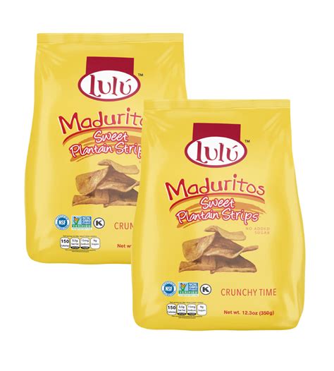 Maduritos Plantain Strips 2 Packs 12oz Luluplantainchips