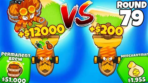 This Insane Perma Brew Merchantman Strategy In Bloons Td Youtube