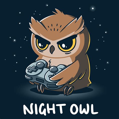 Night Owl | Funny, cute & nerdy t-shirts - TeeTurtle