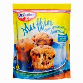 Mistura Para Muffin Dr Oetker Gotas De Chocolate Pacote 185g