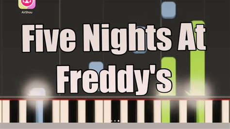 Synthesia Five Nights A Freddy S Paino Version YouTube