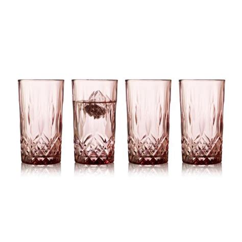 Lyngby Glas Sorrento Highball Cl Stk Pink Se Det Store Udvalg