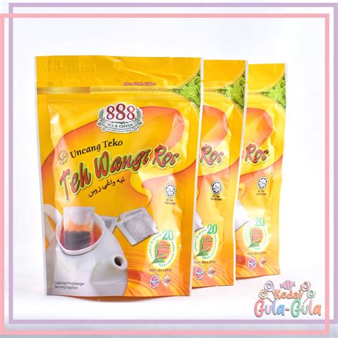 888 Teh Wangi Ros Uncang Pot Bag Ros Frangrance Tea 2g X 20 Sachet