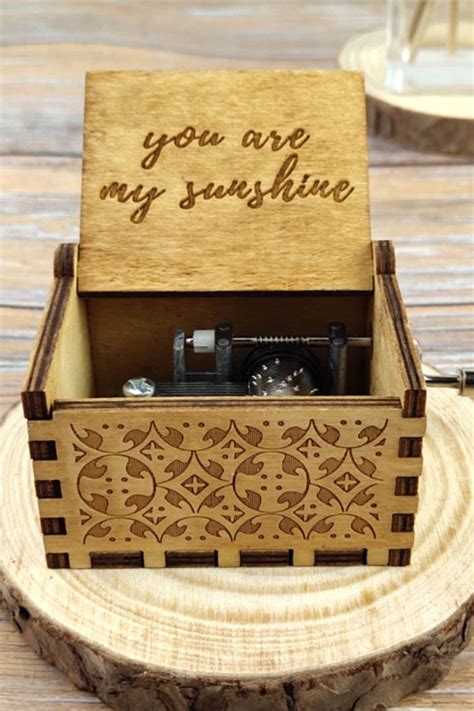 Music Box You Are My Sunshine Vintage Music Box Custom Small Etsy