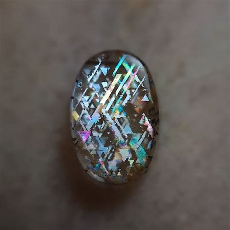 Rainbow Lattice Sunstone Oval Cabochon X Mm A Etsy In Oval