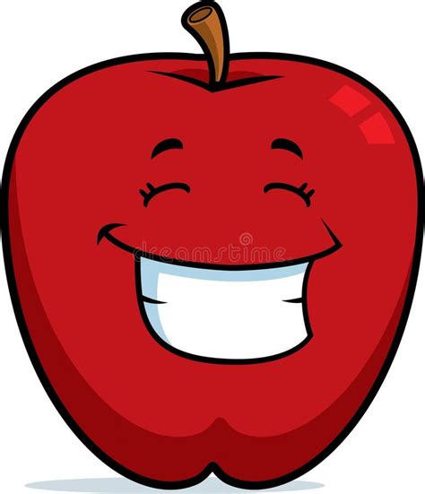 Cartoon Apple Tree stock vector. Illustration of happy - 41819752