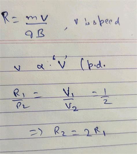 A Charge Particle After Being Accelerated Through A Potential