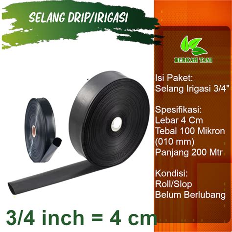 Jual Selang Drip Selang Irigasi Cm Tebal Mikron Meter