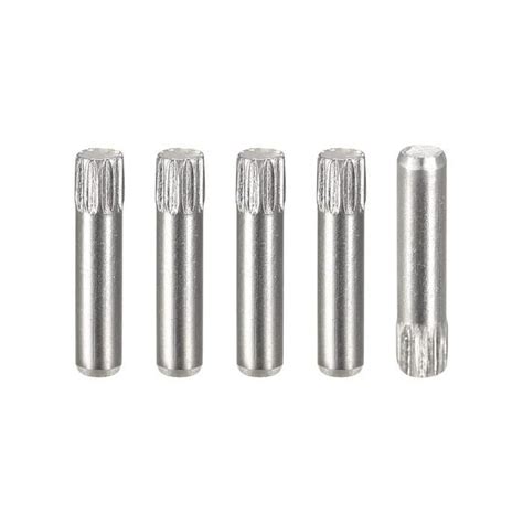 Sourcing Map 2 5x12mm 304 Inox Acier Goupilles 5pcs Molette Tête Plat