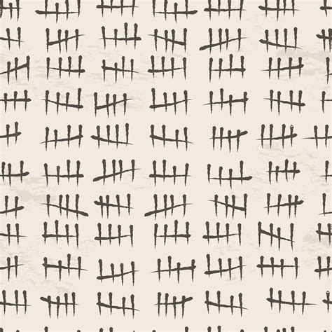 Premium Vector Tally Marks Seamless Background