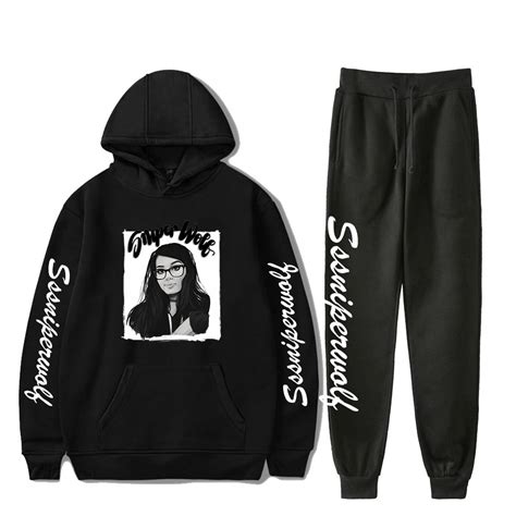 Sssniperwolf Synthwave Rapper Pullover Hoodie Sets Sssniperwolf Store