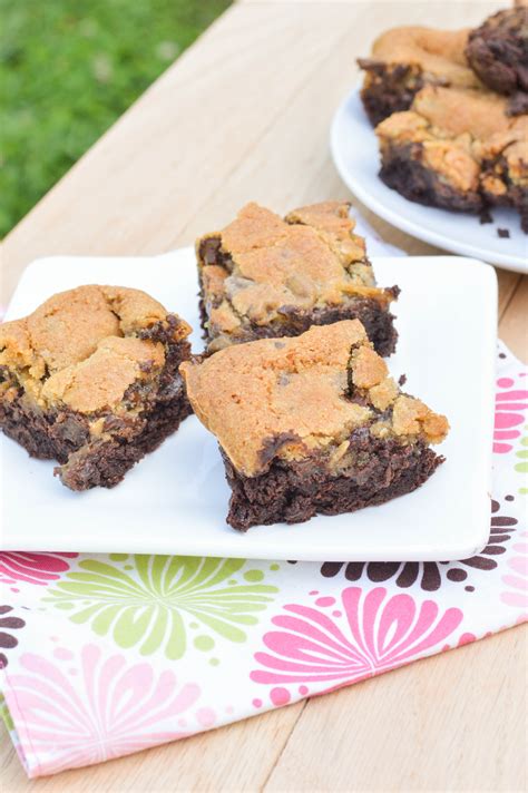 Brownie Chocolate Chip Cookie Bars Brookies