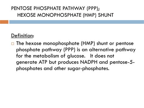 Hmp Shunt : Hmp Shunt Pentose Pathway Youtube : .hmp shunt hexose mono phosphate shunt = pentose ...