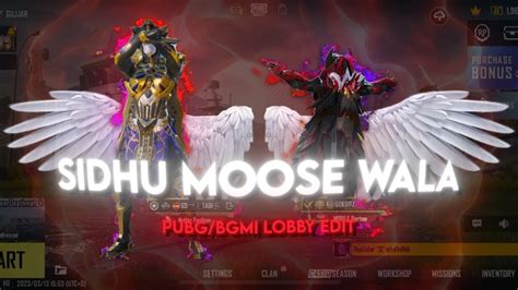 Sidhu Moose Wala X Bohemia Ft Uzieditz Pubg Bgmi Lobby Edit