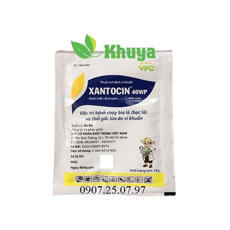 Mua Thuốc trừ bệnh vi khuẩn Xantocin 40WP gói 18gr tại Cửa hàng vật tư